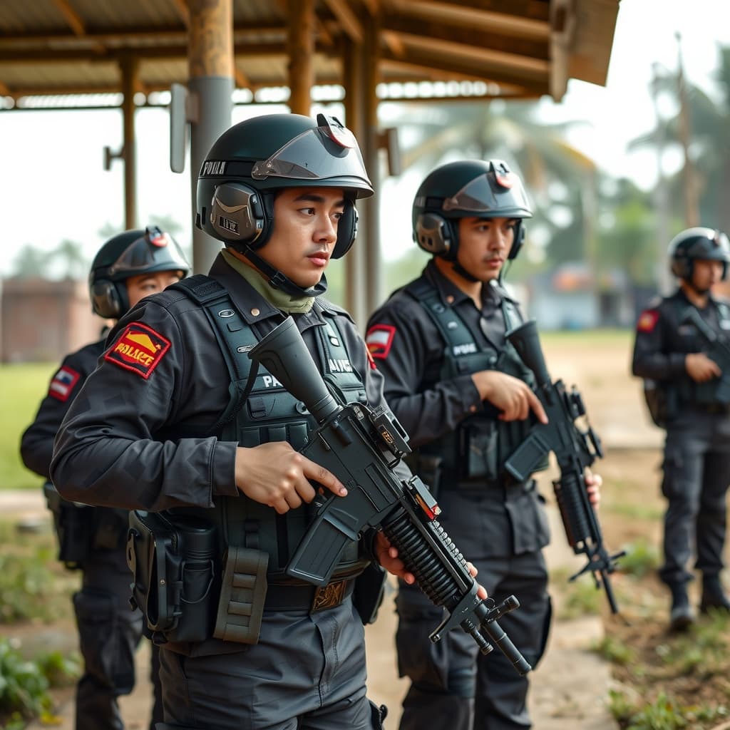 Illustration : Tensions frontalières : une bombe birmane frappe le territoire thaïlandais