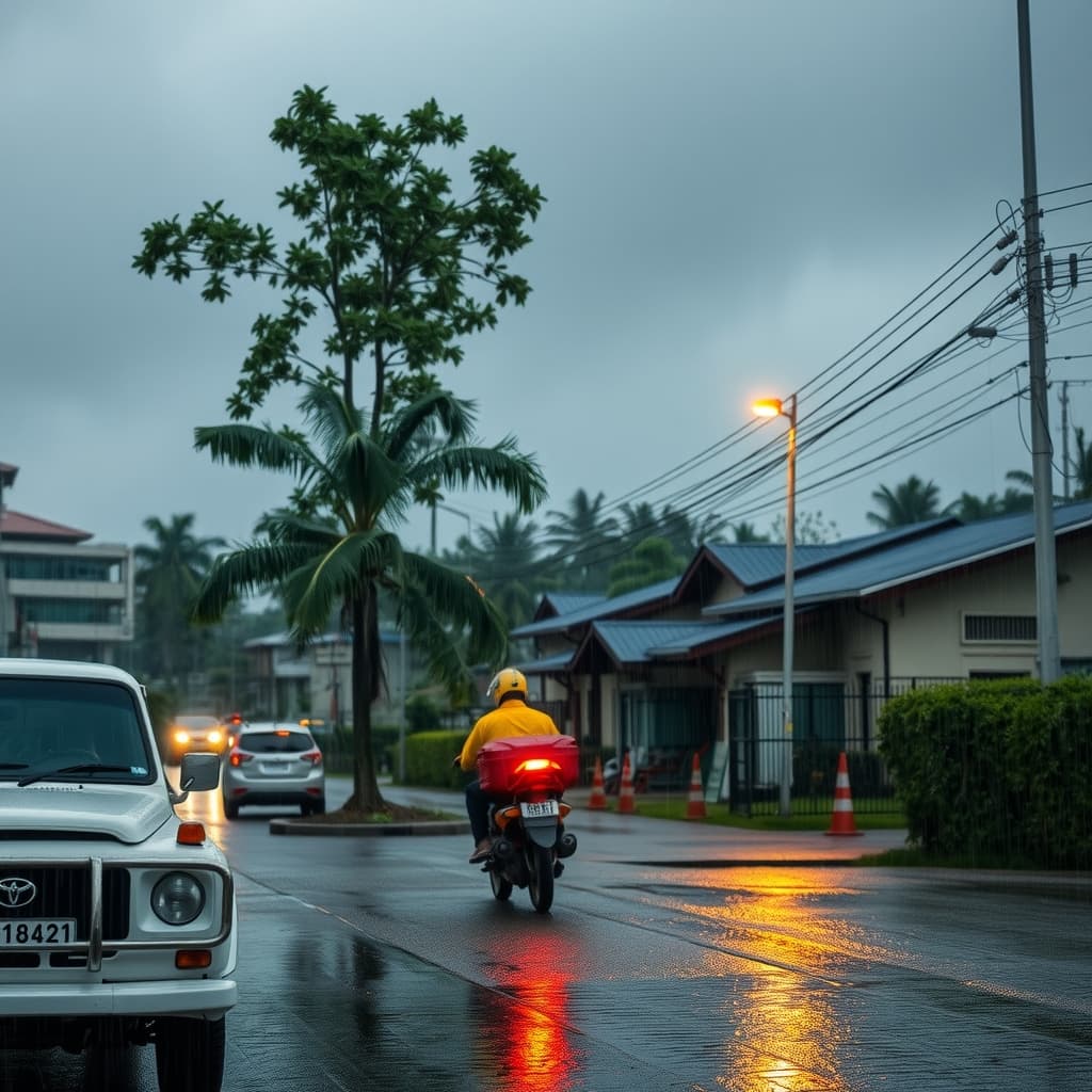 Illustration : Alerte météo : des orages violents s'abattent sur le pays