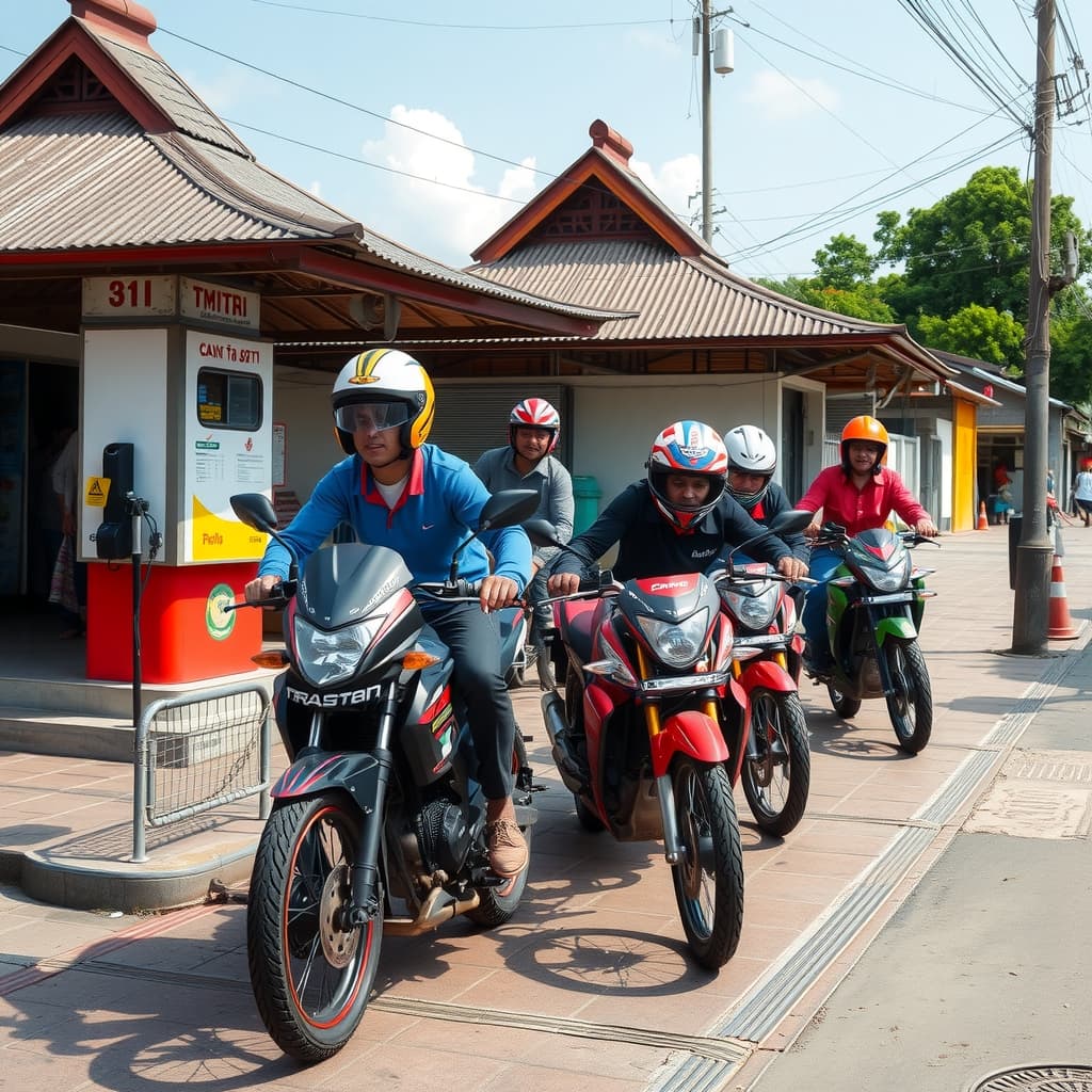 Illustration : Baisse des prix à la pompe pour les automobilistes thaïlandais