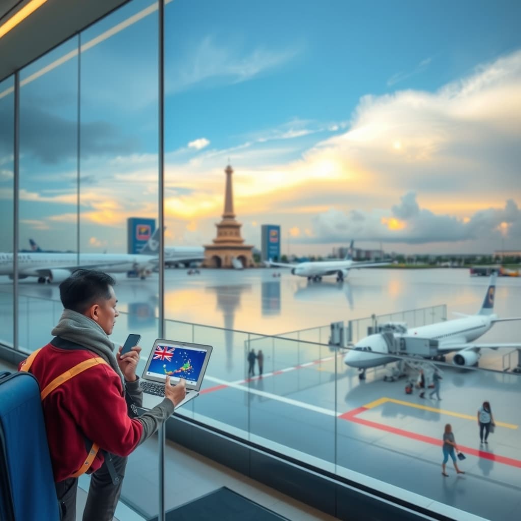 Illustration : Modernisation technologique à l'aéroport international de Phuket
