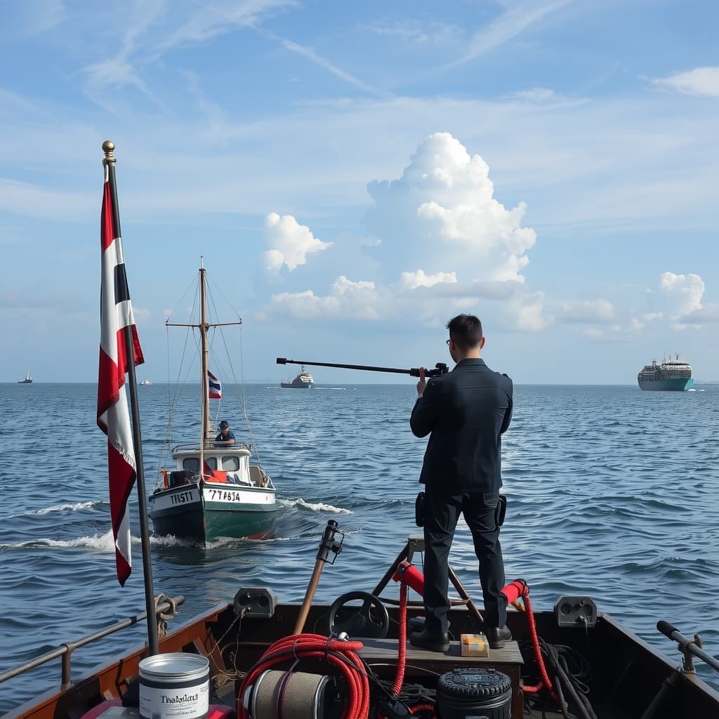 Illustration : Conflit maritime entre Bangkok et Phnom Penh : une médiation sous tension