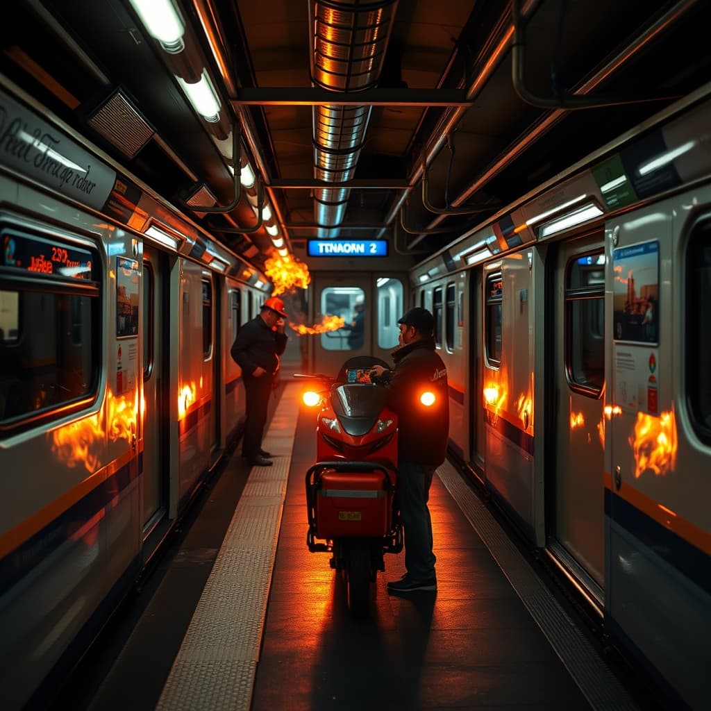 Illustration : Perturbations majeures sur le réseau du métro de Bangkok suite à un incendie